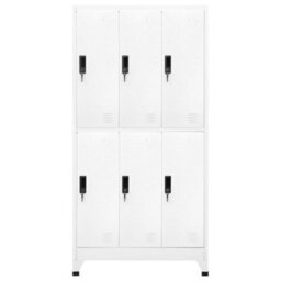Walplus Locker Cabinet White 90X45X180 Cm Steel - thumbnail 2