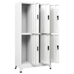 Walplus Locker Cabinet White 90X45X180 Cm Steel - thumbnail 5
