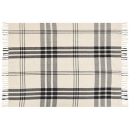 Beliani Blanket Yuvali Cotton 130 X 170 Cm White - thumbnail 6