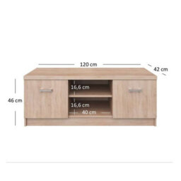 Heze Furniture Nemo Plus Tv Unit With Storage - Sonoma Oak - thumbnail 5