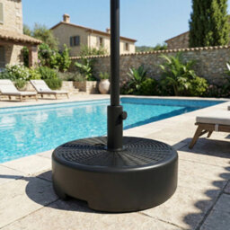 Outsunny Parasol Base 22Kg Sand Filled For 38/48mm Poles Black - thumbnail 8
