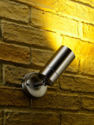 Auraglow Stainless Steel Outdoor Gu10 Wall Spotlight - Rf Colour Changing - 2 Pack - thumbnail 6