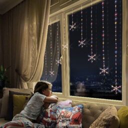 Premier Decorations Limited Rainbow Led Curtain Light With Timer Function - thumbnail 2
