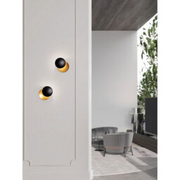 Luminosa Lighting Luminosa Shell Wall Lamp Sandy Black, Gold Led 7W 101Lm 3000K - thumbnail 2