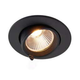 Luminosa Lighting Luminosa Axial Cct 15W Round Recessed Downlight Matt Black Paint - thumbnail 1