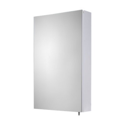 Croydex Finchley Gloss Single Bathroom Wall Cabinet With Mirrored Door (H)690mm (W)400mm - image 1