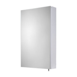 Croydex Finchley Gloss Single Bathroom Wall Cabinet With Mirrored Door (H)690mm (W)400mm