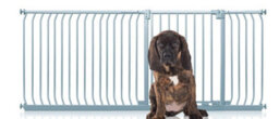 Bettacare Elite Pressure Dog Gate, 207Cm - 216Cm, Matt Grey, Pressure Fit Pet Gate For Dog And Puppy