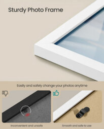 LEDREM Picture Frames, Photo Frames For 6X8 Photos, Wall Hanging Or Tabletop Display, Mdf Board, No-Trace Nails Included - thumbnail 6