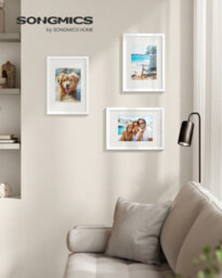 Songmics Picture Frames, Photo Frames For 6X8 Photos, Wall Hanging Or Tabletop Display, Mdf Board