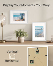 LEDREM Picture Frames, Photo Frames For 6X8 Photos, Wall Hanging Or Tabletop Display, Mdf Board, No-Trace Nails Included - thumbnail 4