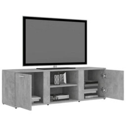 Walplus Tv Cabinet Concrete Grey 120X34X37 Cm Engineered Wood - thumbnail 5