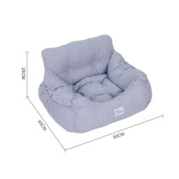 Living And Home Striped Automotive Portable Dog Cat Pet Bed With Pockets W 50 Cm X D 45 Cm - thumbnail 4