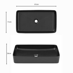 Heze Furniture Santa Fe Bathroom Cabinet Vanity 160 Cm With Basin - Dark Oak - thumbnail 6