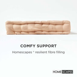 Homescapes Cotton Natural Beige Floor Cushion, 50 X 50 Cm - thumbnail 4