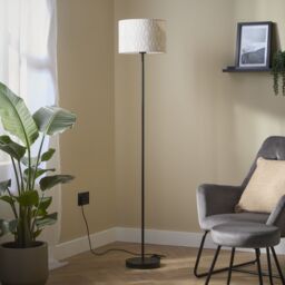 GoodHome Willet Matt Black Floor Lamp Base - thumbnail 9