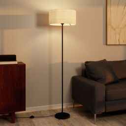 GoodHome Willet Matt Black Floor Lamp Base - thumbnail 4