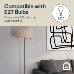 GoodHome Willet Matt Black Floor Lamp Base - thumbnail 8