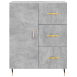Berkfield Highboard Concrete Grey 69.5X34X180 Cm Engineered Wood - thumbnail 8