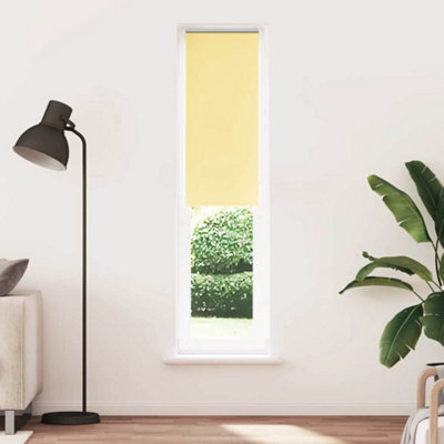 Berkfield Durable Roller Blind Blackout Yellow 55X230 Cm Fabric Width 50.7 Cm Polyester - image 1