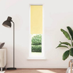 Berkfield Durable Roller Blind Blackout Yellow 55X230 Cm Fabric Width 50.7 Cm Polyester - thumbnail 1