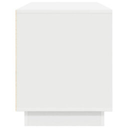 Berkfield Tv Cabinet With Led Lights White 100X41X50 Cm - thumbnail 8