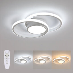 Pheashine White Round Led Ceiling Light Dimmable Modern Design 3000K-6000K - thumbnail 1