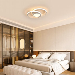 Pheashine White Round Led Ceiling Light Dimmable Modern Design 3000K-6000K - thumbnail 2
