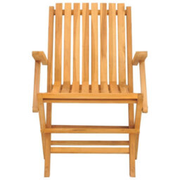 Berkfield Folding Garden Chairs 2 Pcs 61X67X90 Cm Solid Wood Teak - thumbnail 4