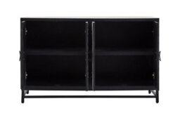 Buttercup Farm Lombok Four Door Internal Shelf Storage Sideboard - Metal/wood - L55 X W130 X H80 Cm - Assorted - thumbnail 5