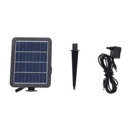 Solar Powered Water Feature Outdoor Fountain With Pump And Led Lights - thumbnail 5