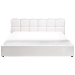 Beliani Ottoman Bed Fabric Baston 180 X 200 Cm (Eu Super King) Off-White - thumbnail 7