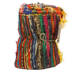 Yellow Luxury Rag Rug 154X90Cm - Brighten & Style Your Space - thumbnail 3