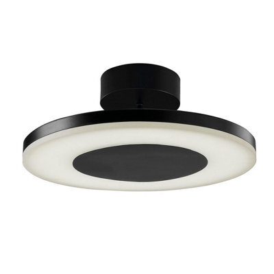 Luminosa Lighting Luminosa Discobolo Led Ceiling, 1800Lm, Matt Black / Frosted Acrylic, 3Yrs Warranty - image 1