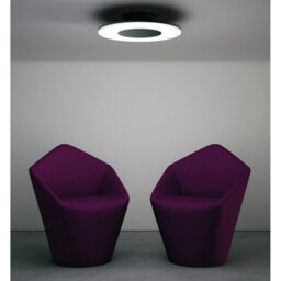 Luminosa Lighting Luminosa Discobolo Led Ceiling, 1800Lm, Matt Black / Frosted Acrylic, 3Yrs Warranty - thumbnail 3