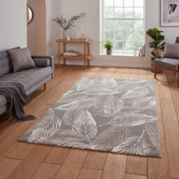 Grey Optical 3D Washable Abstract Modern Dining Room Bedroom & Living Room Rug-120Cm X 170Cm - thumbnail 2