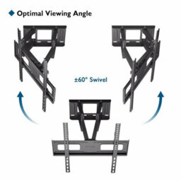 Adjustable Double Arm Tv Wall Mount For 23 To 70 Inch Led And Lcd Tv - thumbnail 2