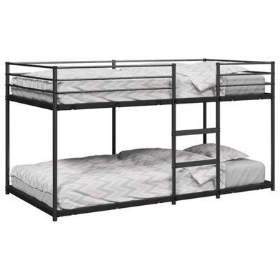 Berkfield Bunk Bed Without Mattress Black 90X200 Cm Steel - image 1