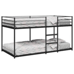 Berkfield Bunk Bed Without Mattress Black 90X200 Cm Steel