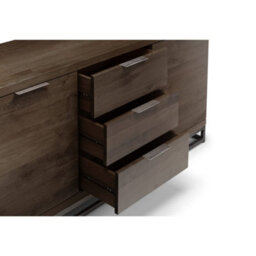 Oakham Premium Kelbrook Sideboard In Dark Oak And Metal - thumbnail 4