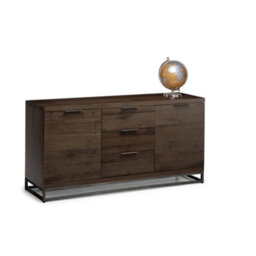 Oakham Premium Kelbrook Sideboard In Dark Oak And Metal - thumbnail 3