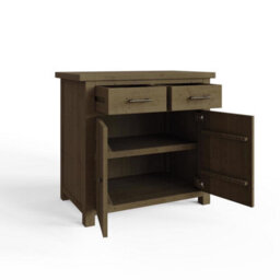 FWSTYLE 2 Door 2 Drawer Small Sideboard Solid Reclaimed Natural Pine - thumbnail 2