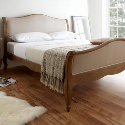 Oak Bed Frame - King Size With No Drawers - image 1
