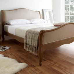 Oak Bed Frame - King Size With No Drawers - thumbnail 1