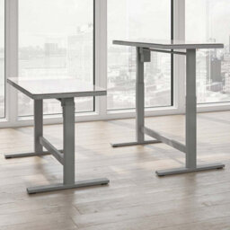 Tresanti Geller Adjustable Height Tech Desk - Sit Stand Desk With Tempered Glass Top, Usb & Usb-C Ports, Illumitouch Controls