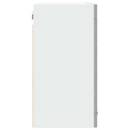 Berkfield Hanging Glass Cabinet Concrete Grey 80X31X60 Cm Cm - thumbnail 5