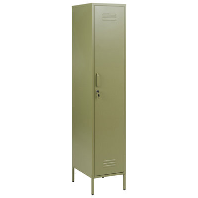 Beliani Storage Unit Frome Metal Green - image 1