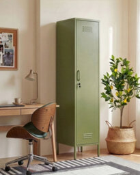 Beliani Storage Unit Frome Metal Green - thumbnail 2