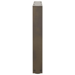 Berkfield Coffee Table Legs V-Shape 2 Pcs Natural Steel 60X(42-43.3) Cm Steel - thumbnail 6