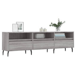 Berkfield Tv Cabinet Grey Sonoma 150X30X44.5 Cm Engineered Wood - thumbnail 3